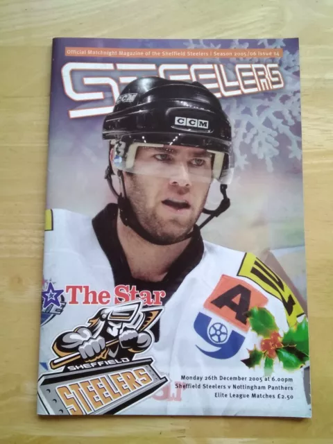 2005/6 Sheffield Steelers V Nottingham Panthers Elite Ice Hockey 26/12/05