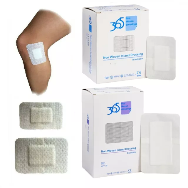 15 cm x 8 cm Non Woven Island Adhesive Sterile Dressings Plasters Cuts & Wounds