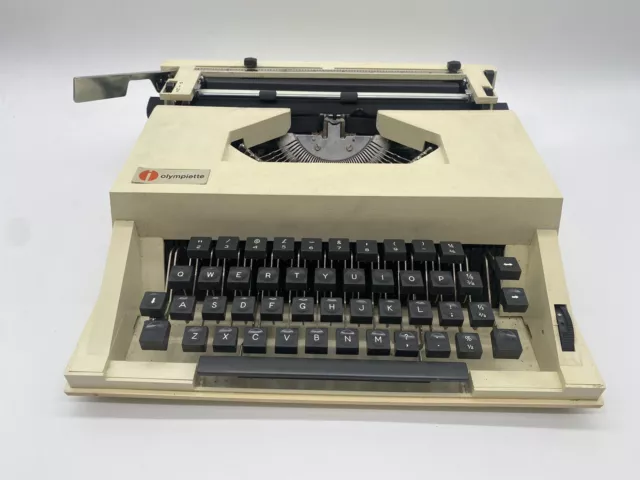 Vintage Olympia Olympiette  Portable Typewriter Circa 1970's