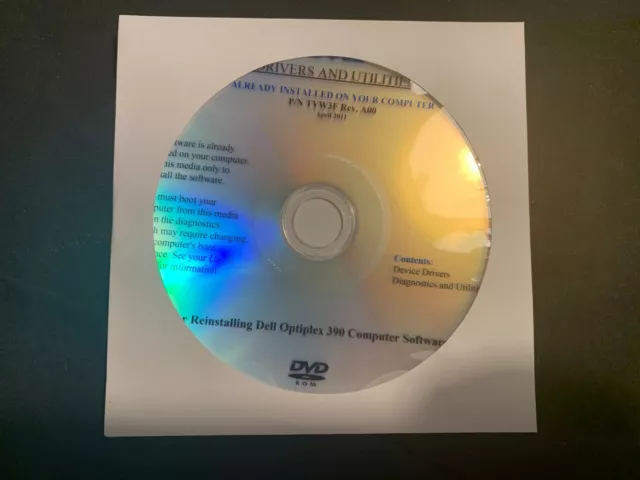 DELL OPTIPLEX 390 Drivers CD DVD Disc £ - PicClick UK DELL OPTIPLEX 390 Drivers CD DVD Disc £ - PicClick UK