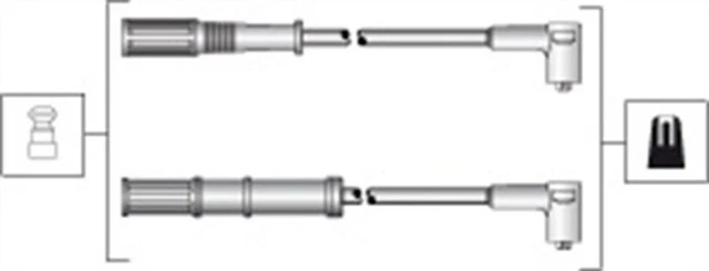 MAGNETI MARELLI Kit Tubi Accensione 941318111301 per PUNTO DOBLO 500 FIAT FORD KA