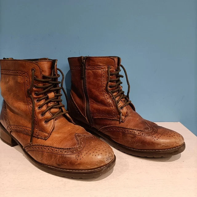 BARBOUR BROWN LEATHER Redhead boots mens UK Size 8 £38.00 PicClick UK