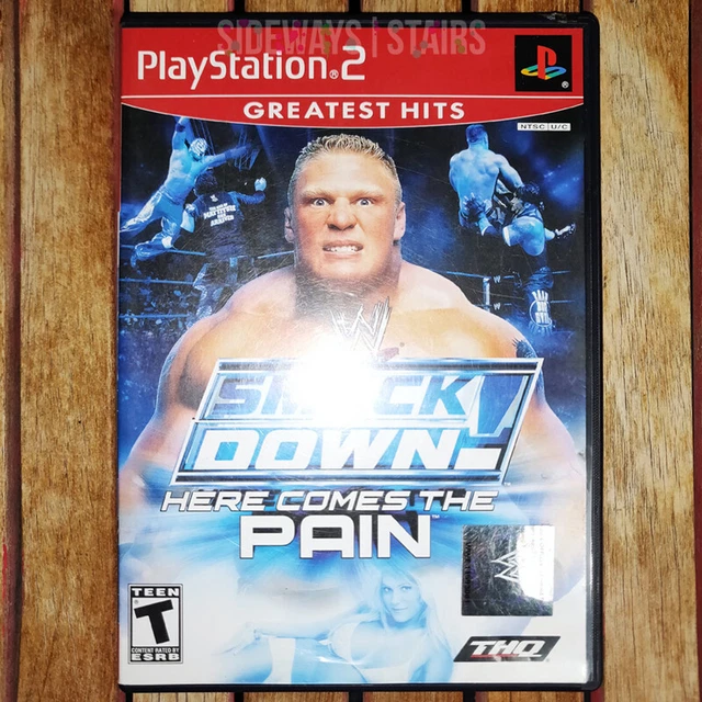 WWE SMACKDOWN HERE COMES THE PAIN PS2 video game CIB PlayStation 2 wrestling vtg
