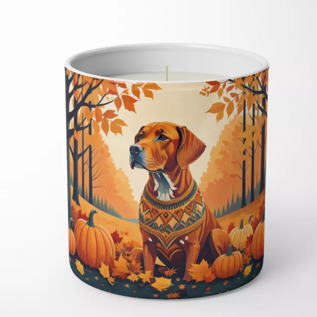 Vizsla Fall Pumpkin Spice 10 oz Decorative Soy Candle DAC1077CDL