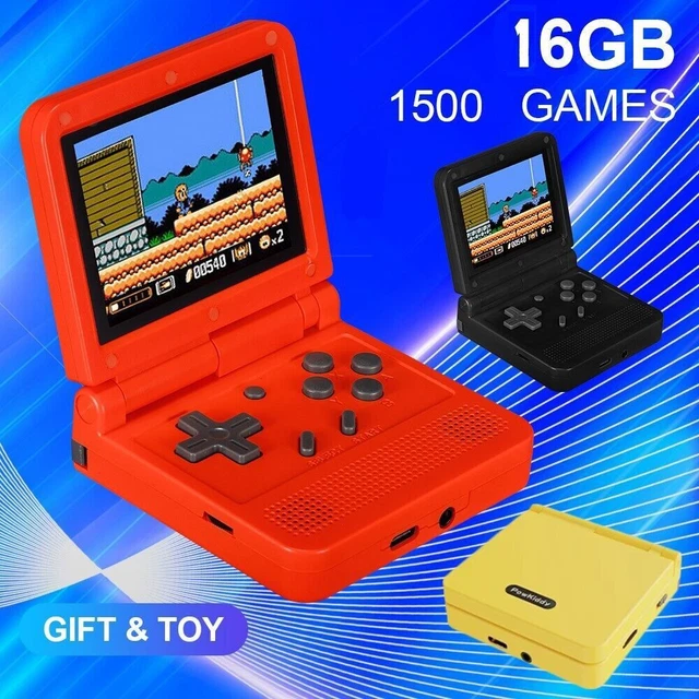 POWKIDDY V90 3INCH IPS Screen Retro Flip Handheld Console 1500+ Game
