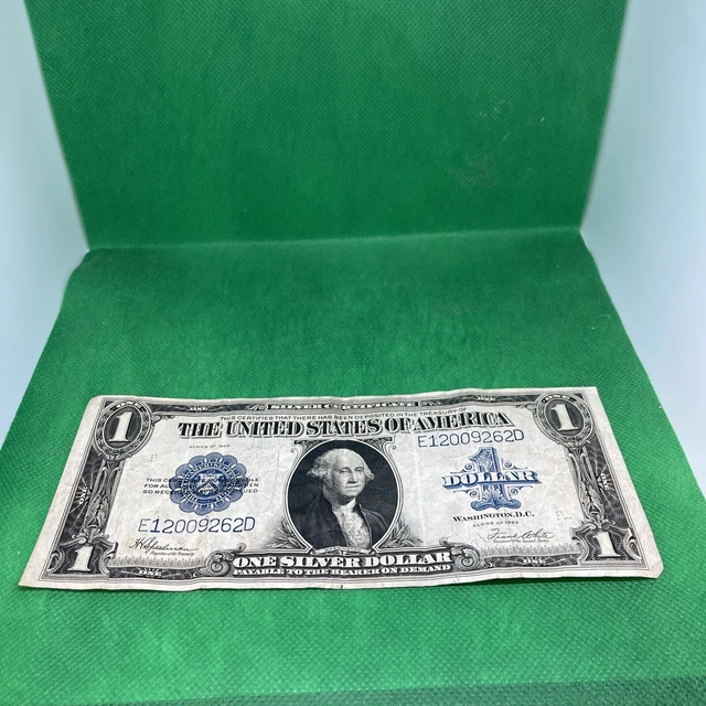 1923 Series $1 One Dollar Silver Certificate Horse Blanket Nice