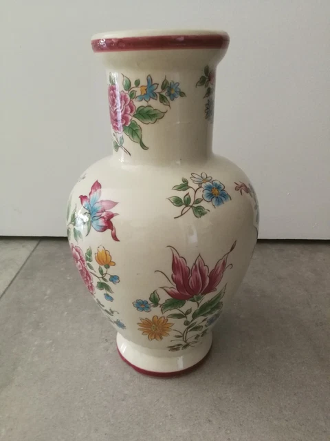 ANCIEN GRAND VASE BOULE DE STYLE ART DECO En Céramique De MOUSTIERS Signe 2
