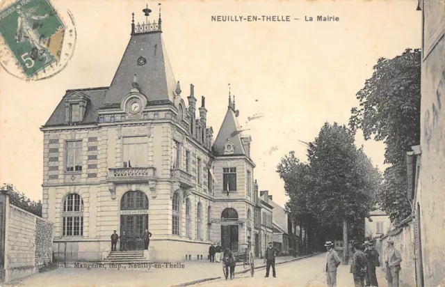 Cpa 60 Neuilly En Thelle La Mairie