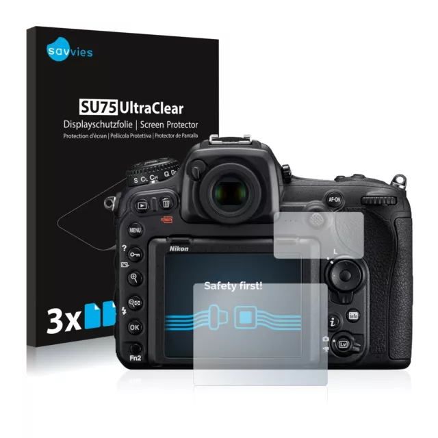6x Savvies Film Protection Ecran pour Nikon D500 Film Protecteur Clair