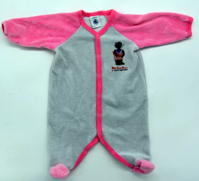 Original Baby Nicki Schlafanzug Strampler von Petit Bateau Größe 1M 54 newborn