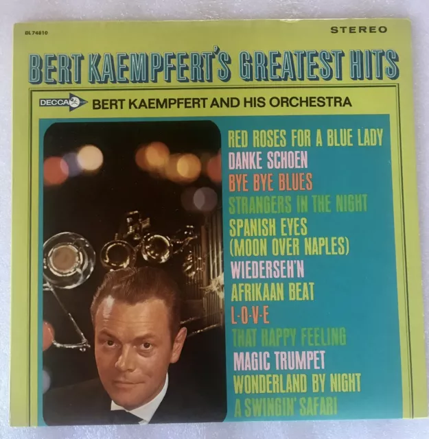 Bert Kaempfert And His Orchestra "Greatest Hits" Vinyl Lp Record Album Dl-74810
