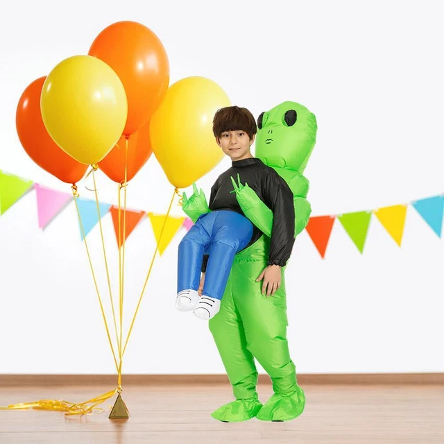 Costume cosplay gonfiabile alieno adulto bambini abito divertente costume festa