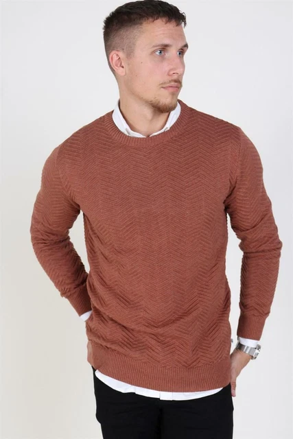 Mens Jumper. Kronstadt Carlo In Colour Brick Melange. New In Bag. Cost £60