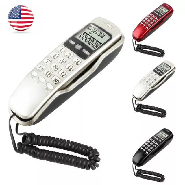 Corded Telephone Caller ID Home Office Desktop Wall Mount Landline Handset Phone