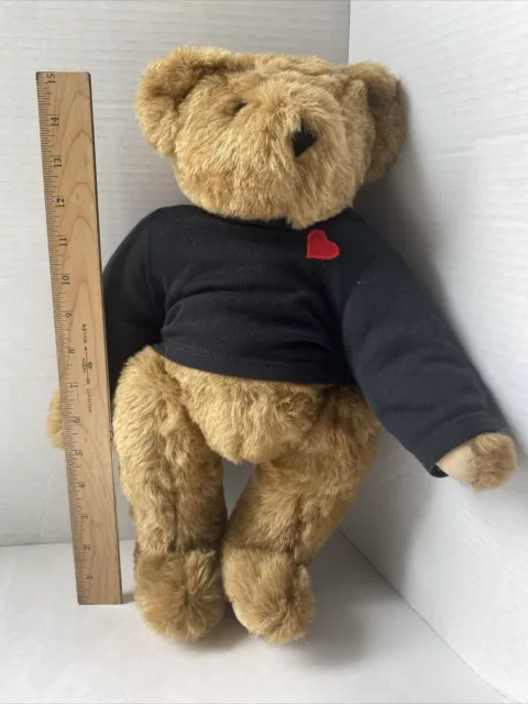 Vintage The Vermont Teddy Bear Co  Jointed Plush Stuffed Animal 16” Brown Bear