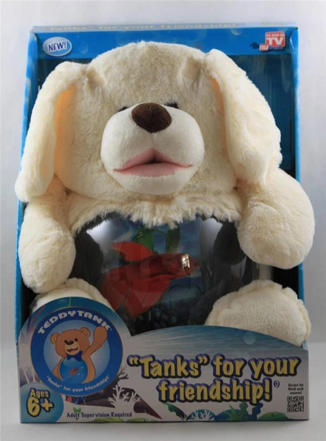 Fish Tank Betta Plush Cute Dog BRAND NEW