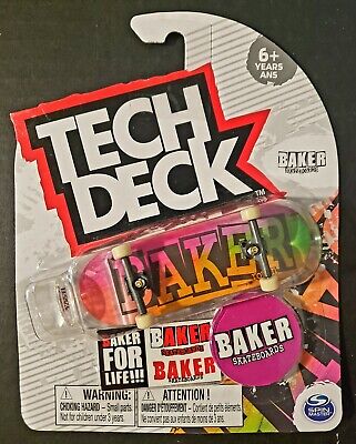 Tech-Deck Baker Skateboards Rowan Zorilla Ribbon Name Rainbow Ultra Rare 2020 Complete 96mm Fingerboard 