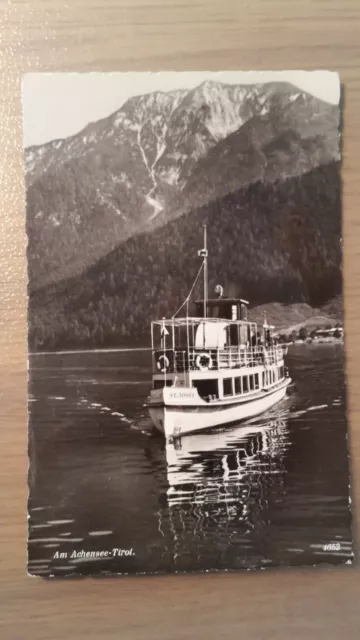 Postkarte Passagierschiff St. Josef Am Achensee Tirol Echte Photographie gel_