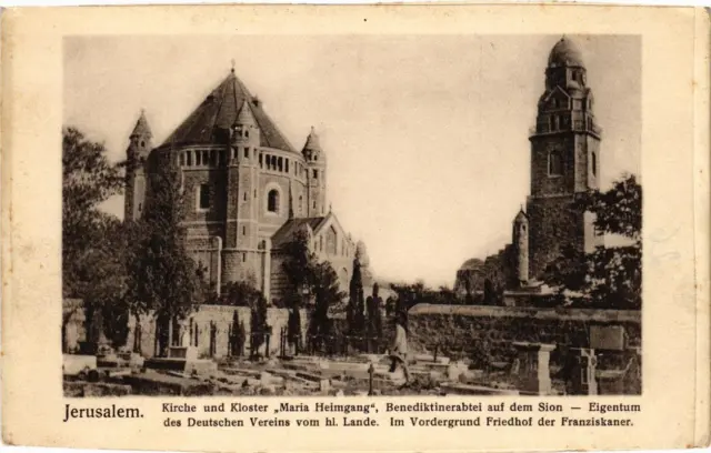 CPA AK Kirche und Kloster Maria Heimgang, ISRAEL JERUSALEM (761489)