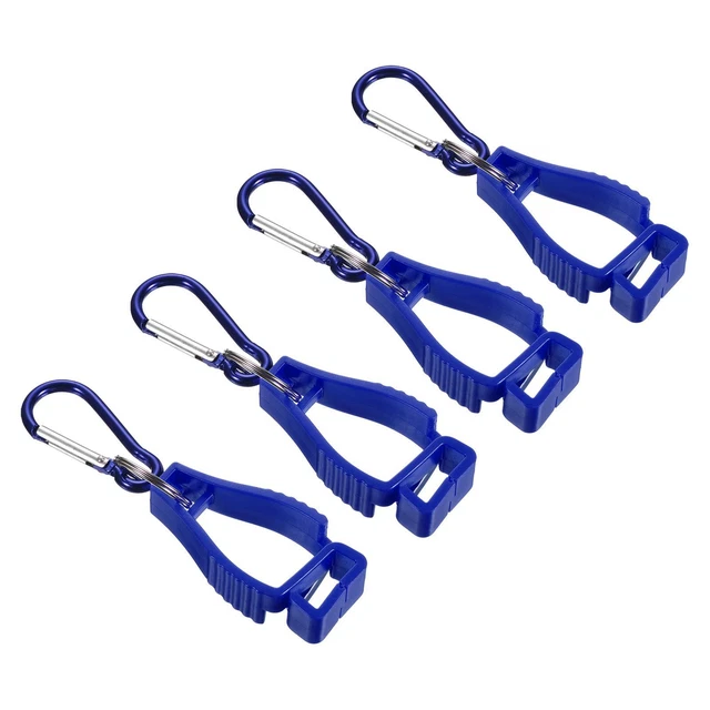 Guanto Protettivo,4pz Guanti Presa Clips Gancio Supporto Appendino,Blu