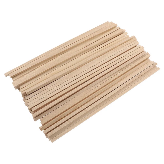 100 pz bastoncini a scomparto in legno listelli in legno fatti a mano tasselli in legno materiali