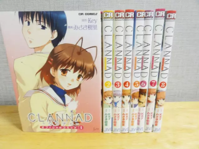 CLANNAD Official Comic Manga Complete Set 1-8 Key Juri Misaki Japan Book JV