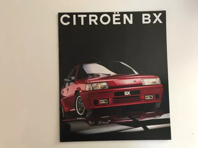 brochure catalogue publicitaire de concession citroen  BX