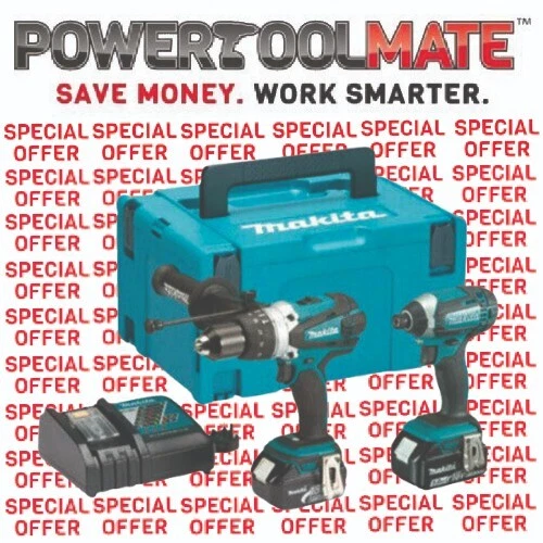 Makita DLX2145TJ 18v 2 X 5.0ah Li-Ion Hammer Drill/Impact Driver Kit - Dlx2005