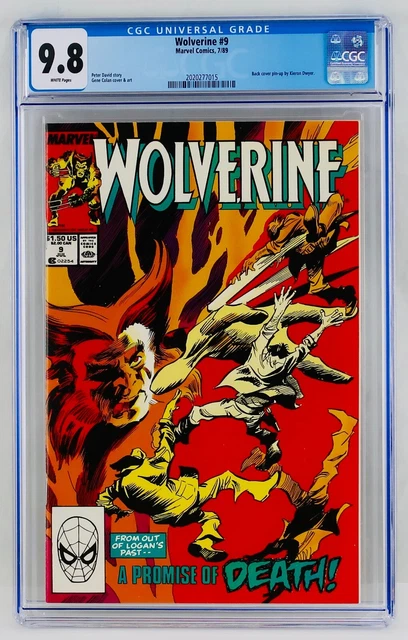 Wolverine #9 CGC 9.8 White Pages NM/MT Hot Key Grail 1989 Marvel Comics