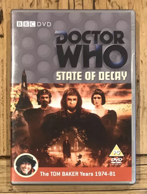 Doctor Who, State of Decay DVD, Dr Tom Baker, Very Good Condition, Silver Case