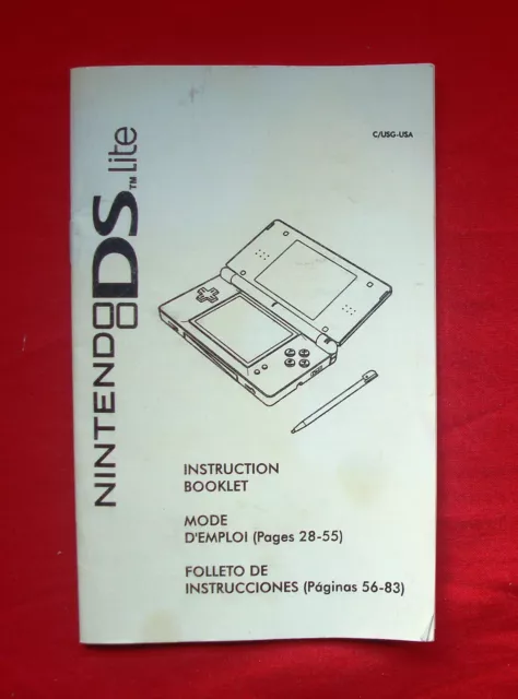 Nintendo DS Lite Española Folleto/Guía de instrucciones en español, español