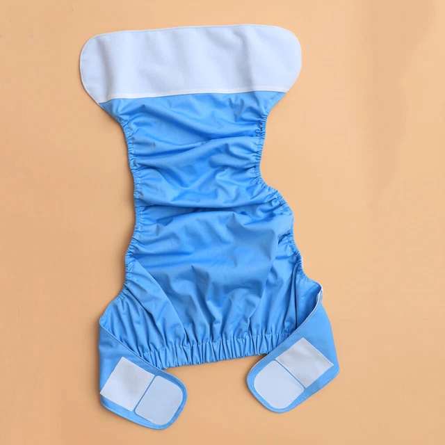 Couche Adulte Réutilisable Tissu Noir - Protection Incontinence Lavable Réglable