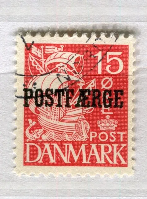 DENMARK; 1927 early Parcel Post Ferry issue used 15ore. value