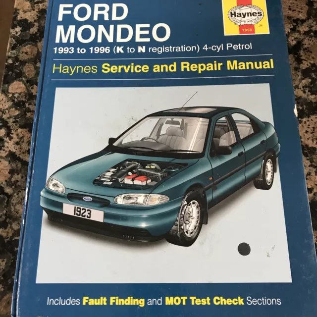 Ford Mondeo 93-96 Reg K to N Petrol Service and Repair Workshop Manual Haynes