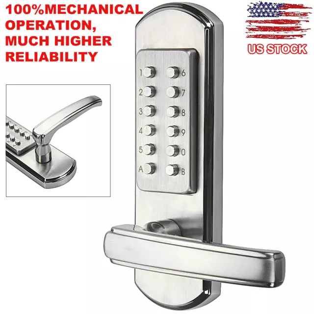 Mechanical Keyless Entry Door Lock Combination Digital Door Lock Set with Keypad