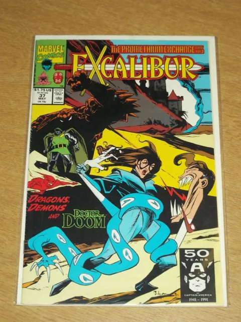 Excalibur #37 Vol 1 Marvel Captain Britain Doctor Doom May 1991