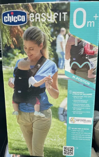 Chicco EasyFit Ergonomic Baby Carrier Suitable from Birth 0-9kg Black