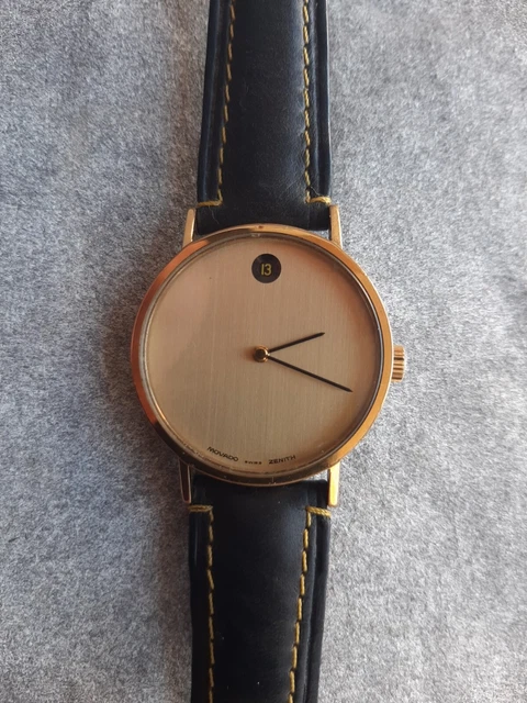 ZENITH-MOVADO MUSEUM 20.0040.366 QUADRANTE DORATO; MANUALE Zenith 2572. 35 mm.  2