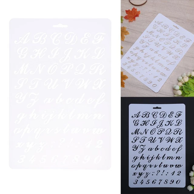 LETTERING STENCIL LETTER Alphabet Stencils Painting Paper Craft Number