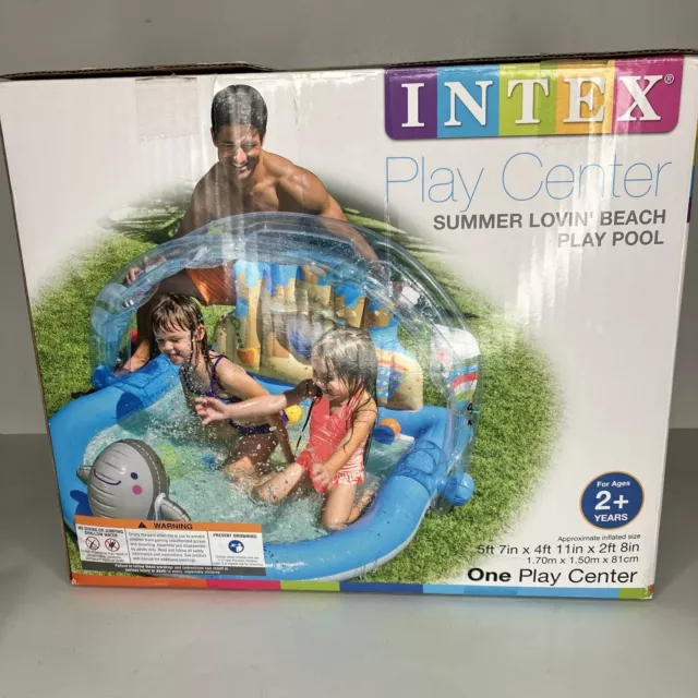 Intex Play Pool Inflatable Summer Lovin' Beach Play Center Ages 2+ Brand New