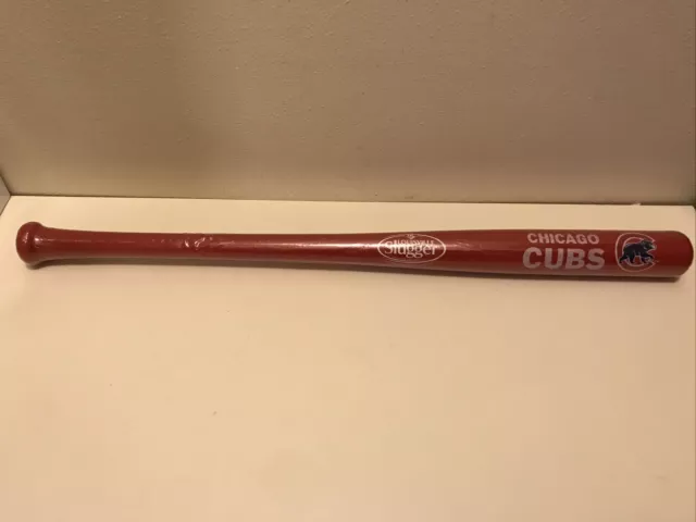 Chicago Cubs Mini Baseball Bat in Plastic 18 Inches Red Louisville Slugger L@@K!