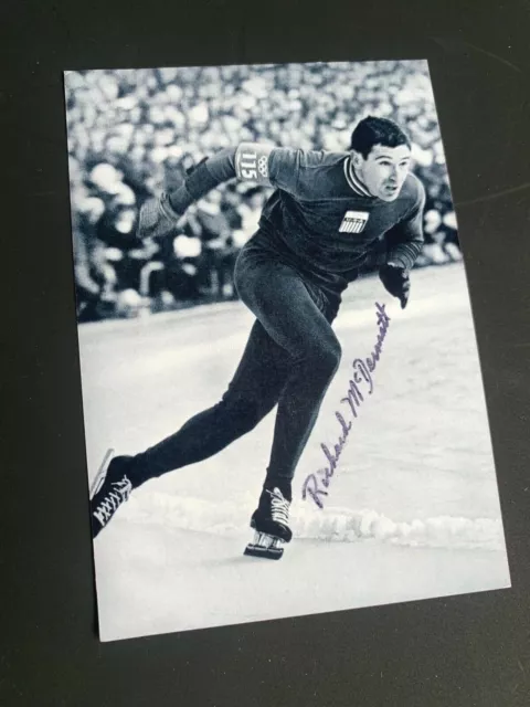 TERRY McDERMOTT Olympiasieger 1964 Eisschnelllauf signed Foto 10x15