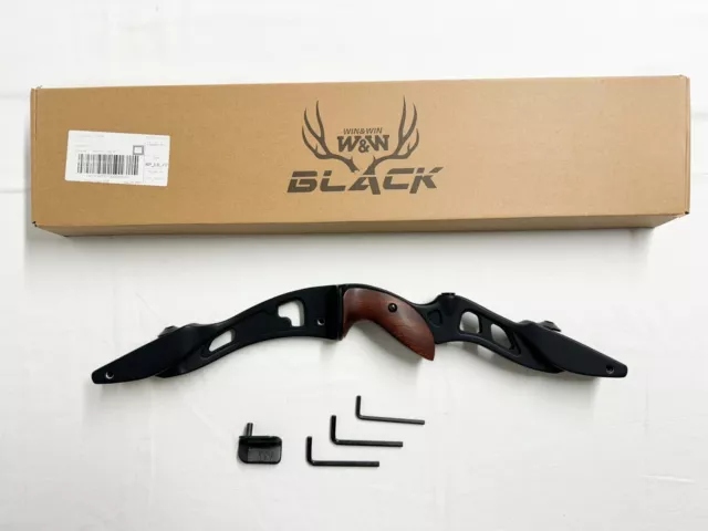 Win & Win Black Elk 21" Archery Recurve Riser - Left Handed - Black