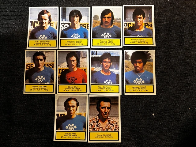 Panini 17 vignettes ASSE 1976 Complet - Collection