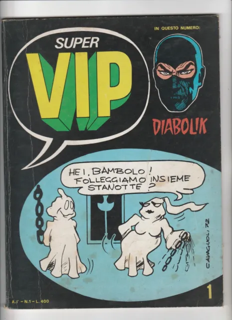 super vip numero 1 anno primo contiene storia di diabolik 1973