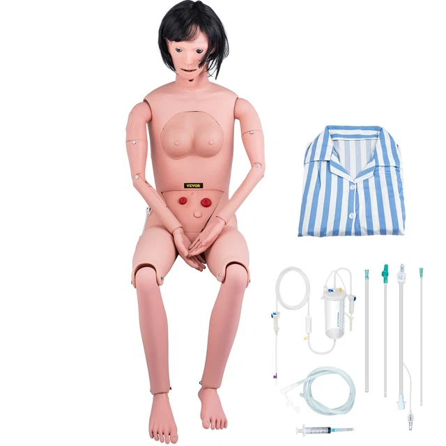 Nursing Manikin, High Simulation 65"/165Cm Life-Size, Various Nursing Types