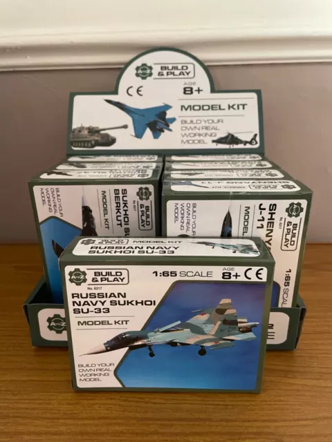 Aircraft Model Kit 8 Versions Plane Helicopter Russia war fighter jets WW2 gifts