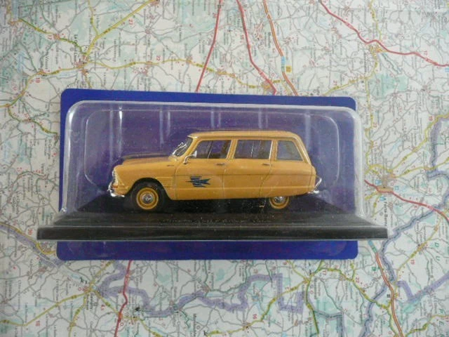 CITROEN AMI 8 BREAK 1979 Bleu UNIVERSAL HOBBIES 1:43 sous blister