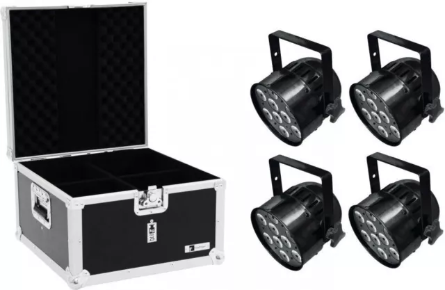 EUROLITE Set 4x LED PAR-56 QCL Short sw + EPS Case