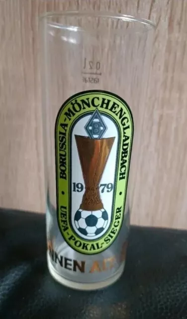 8 Gläser 70er Jahre Borussia Mönchengladbach Hannen Alt Rarität Glas Gladbach 2